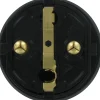 Kopp stekker geaard PVC IP44 zwart