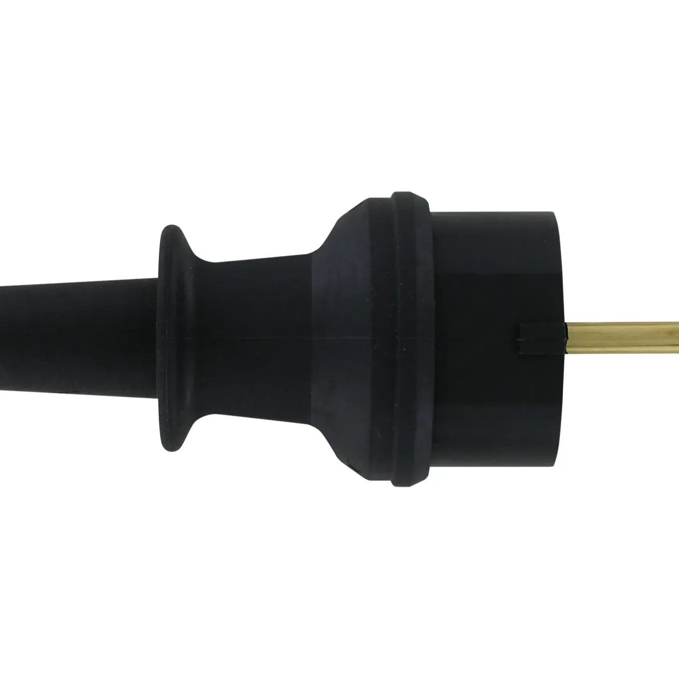 Kopp stekker geaard PVC IP44 zwart