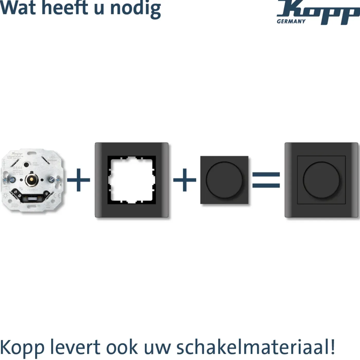 Kopp TechnikCenter Dimmer - Inbouw - 3-100W