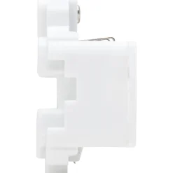 Kopp TechnikCenter Inbouwstopcontact KPN - Telefonie‑wandcontactdoos - 4‑polig - Onbehandeld Staal