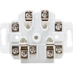 Kopp TechnikCenter Inbouwstopcontact KPN - Telefonie‑wandcontactdoos - 4‑polig - Onbehandeld Staal