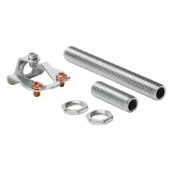 Kopp verlichting ophangset buisnippel 30 + 80mm 2 moeren M10