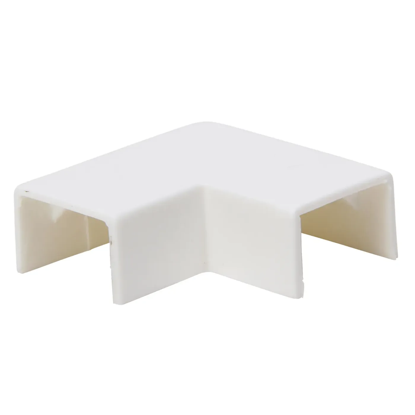 Kopp vlakhoekstuk voor goot 15x10mm wit