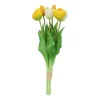 Kopu Kunstbloemen Bos Tulpen Mix 7 Stuks 39 Cm - Geel