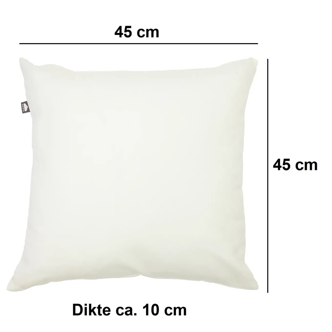 Kopu Prisma Sierkussen 45x45 Cm Set 4st - Antraciet