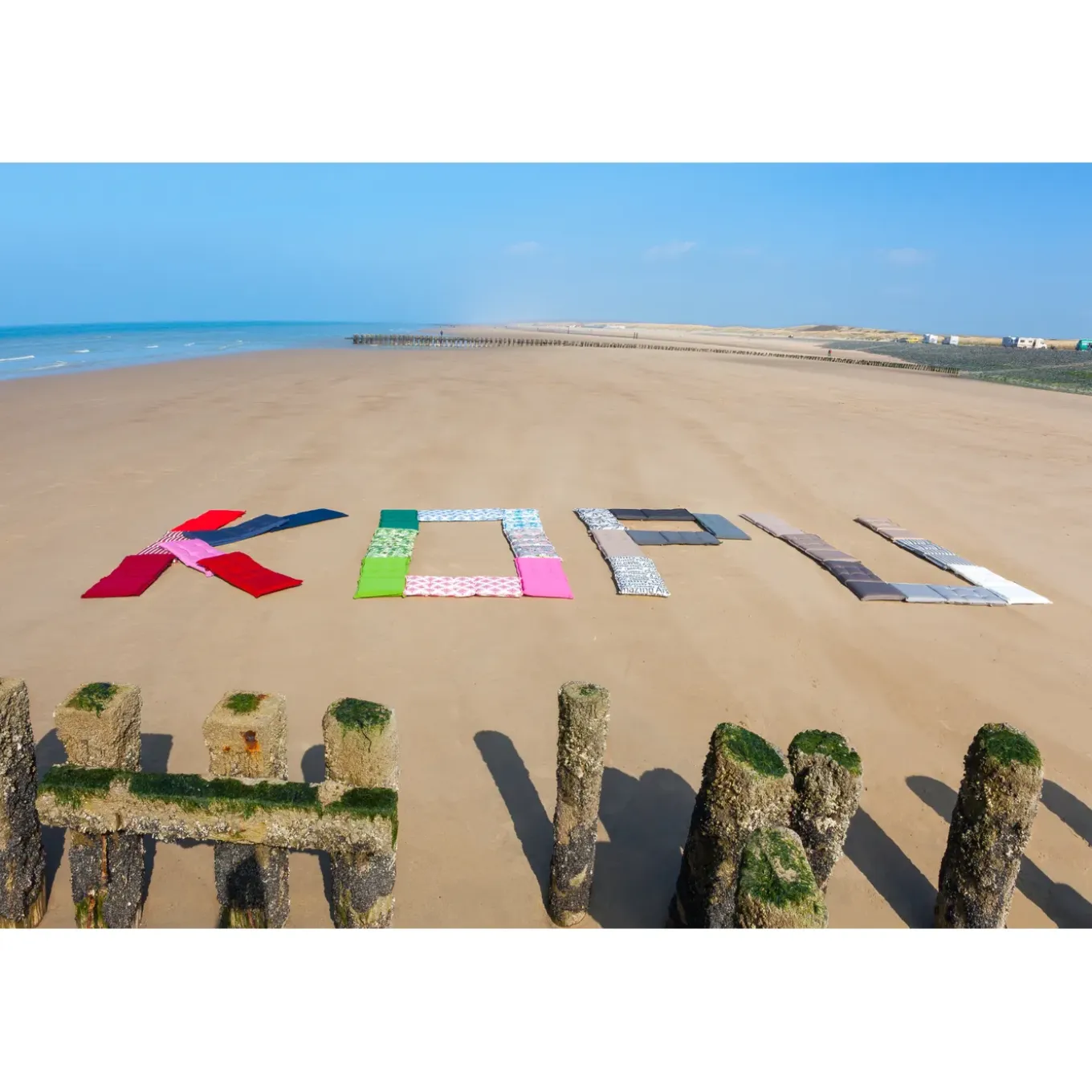 Kopu Prisma Sierkussen 45x45 Cm Set 4st - Antraciet