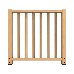 Kordo - Balustradepaal, Vloerbevestiging - Dennenhout