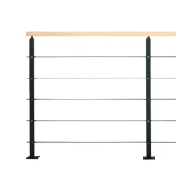 Kordo - Balustradeset - Universo - Zwart Staal - 2 M