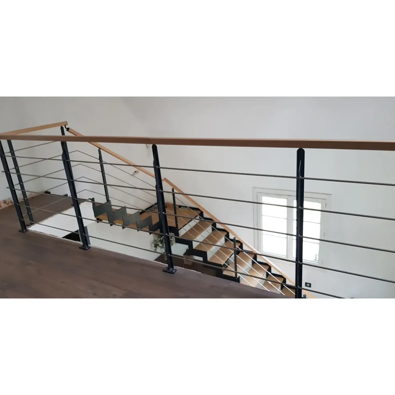 Kordo - Balustradeset Voor Trap - Universo - Zwart Staal - 4 M