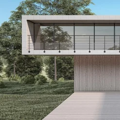 Kordo - Balustradeset Voor Zijmontage - Prestio - Zwart Aluminium - 2 M