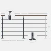 Kordo - Balustrade Vlakke Montage - Opalu - Antracietgrijs Met Kebony Handgreep - 2 M