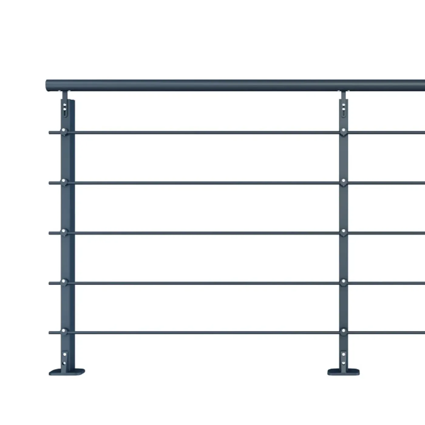 Kordo Initio Balustrade Plat Gelegd Antraciet Grijs 200cm
