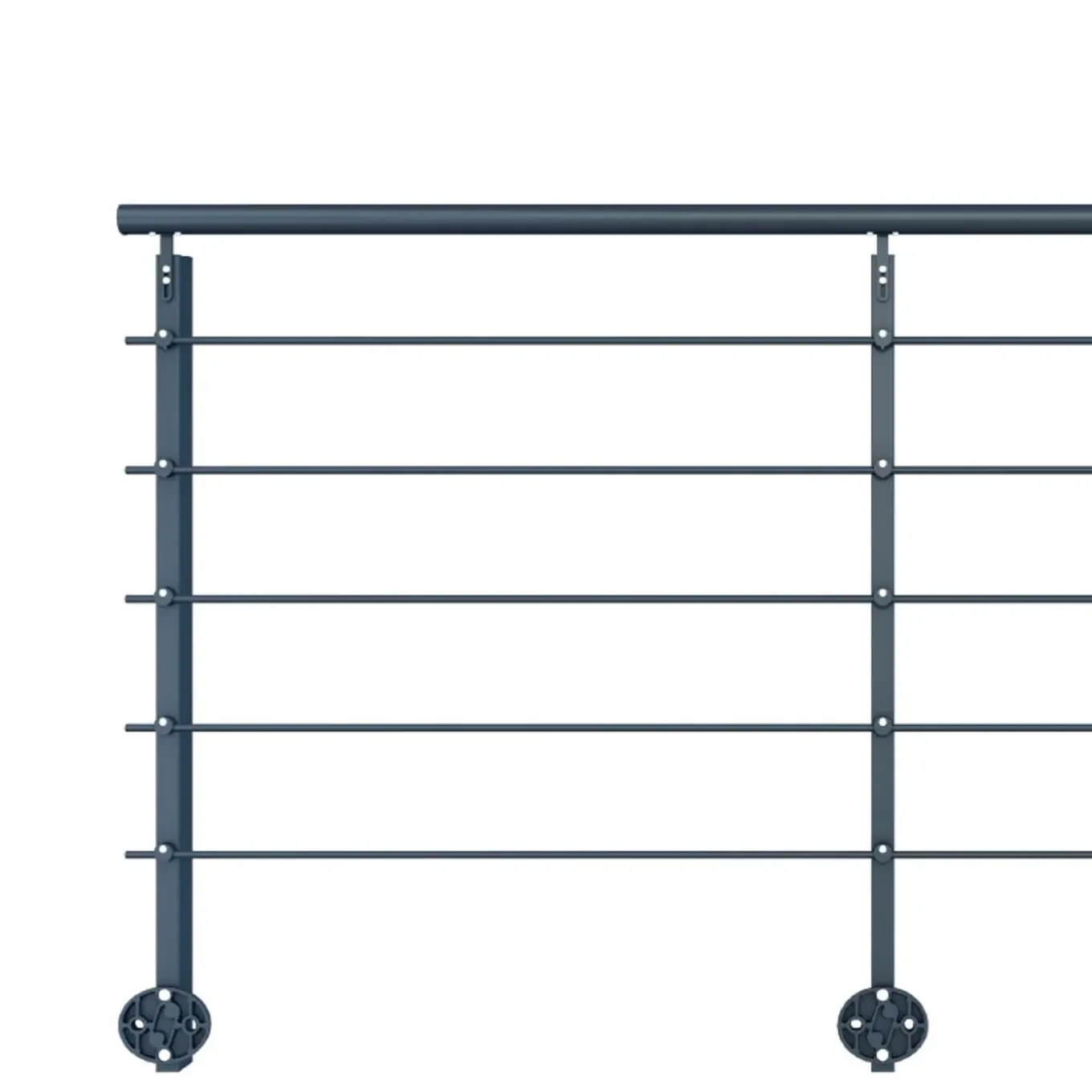 Kordo Initio Opbouw Balustrade Kit Antraciet Grijs 200cm