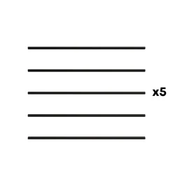 Kordo - Vullingkit Met Buizen Voor Houten Balustrade - Sepia - 1m