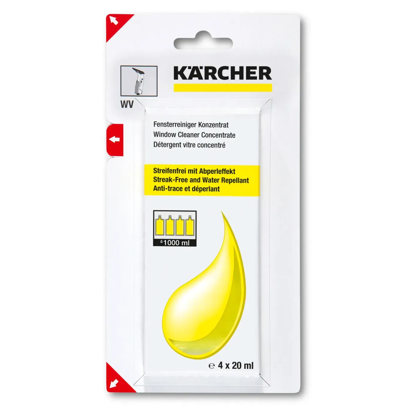 Kärcher Glasreiniger RM 503 - Concentraat - voor Window Vac - 4x20ml