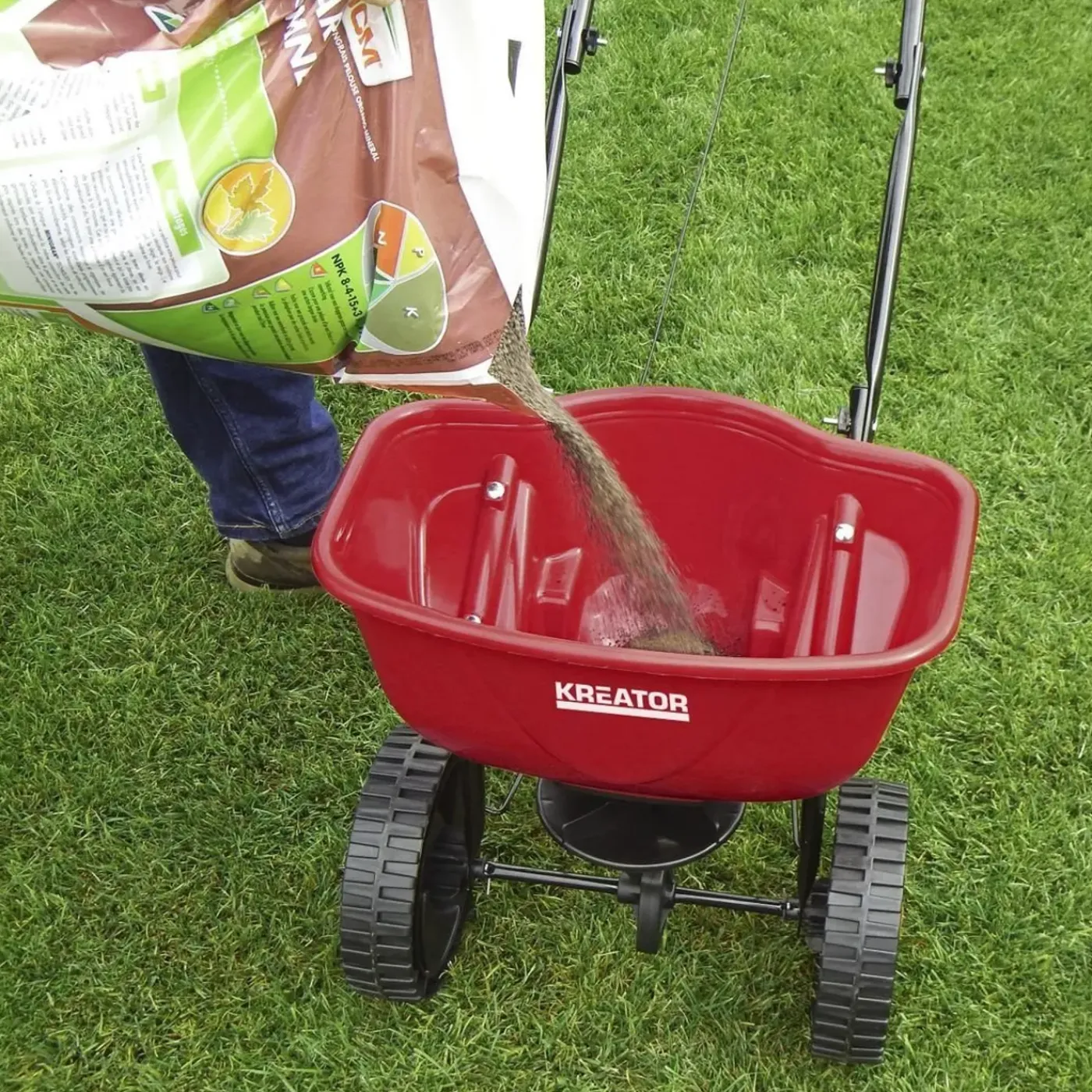 Kreator Strooiwagen 450mm 15liter - Roterend