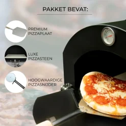 KuKoo Pizza oven - buiten + Pizzaschep