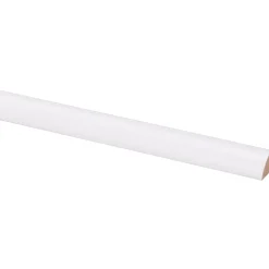 Kwartronde lat MDF wit zelfklevend 13x13mm 260cm