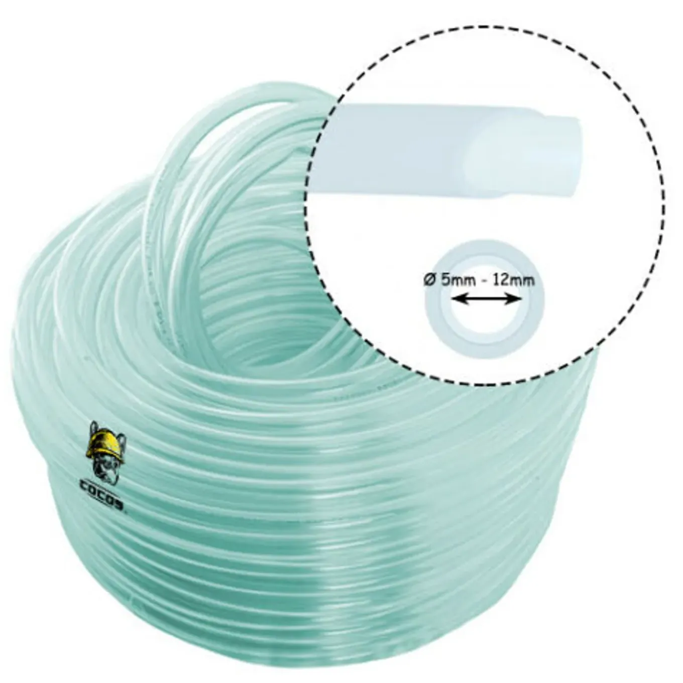Kyct Brandstofslang Pvc - 10x13 Mm - Oliebestendig - 2-laags - 25 M