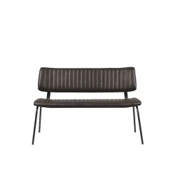 Label51 - Eetkamerbanken Gusto - Donkerbruin - 63x120x81cm