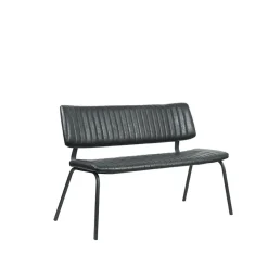 Label51 - Eetkamerbanken Gusto - Zwart - 63x120x81cm