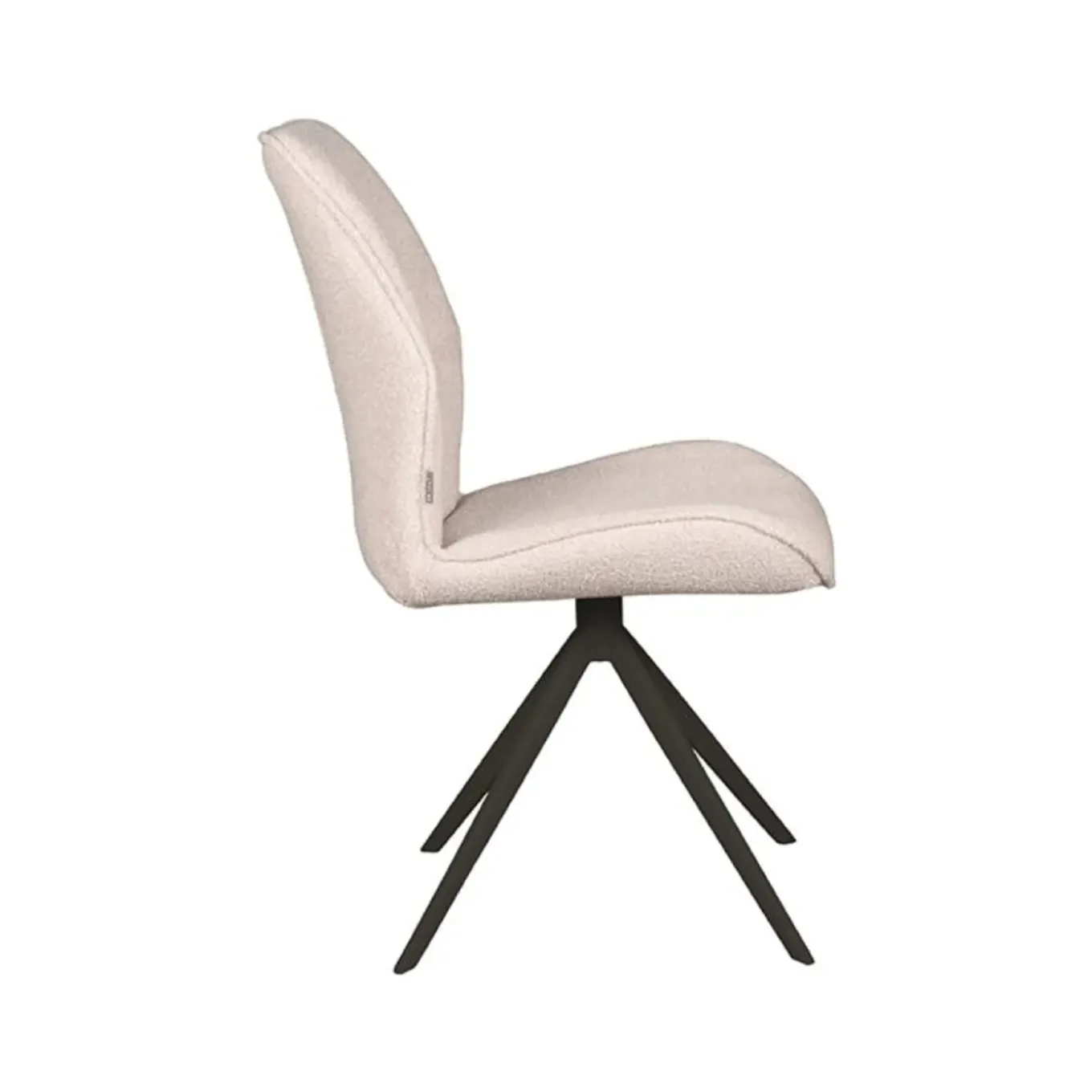 Label51 - Eetkamerstoel Comfy - Beige - 64x48x91cm - Set Van 2