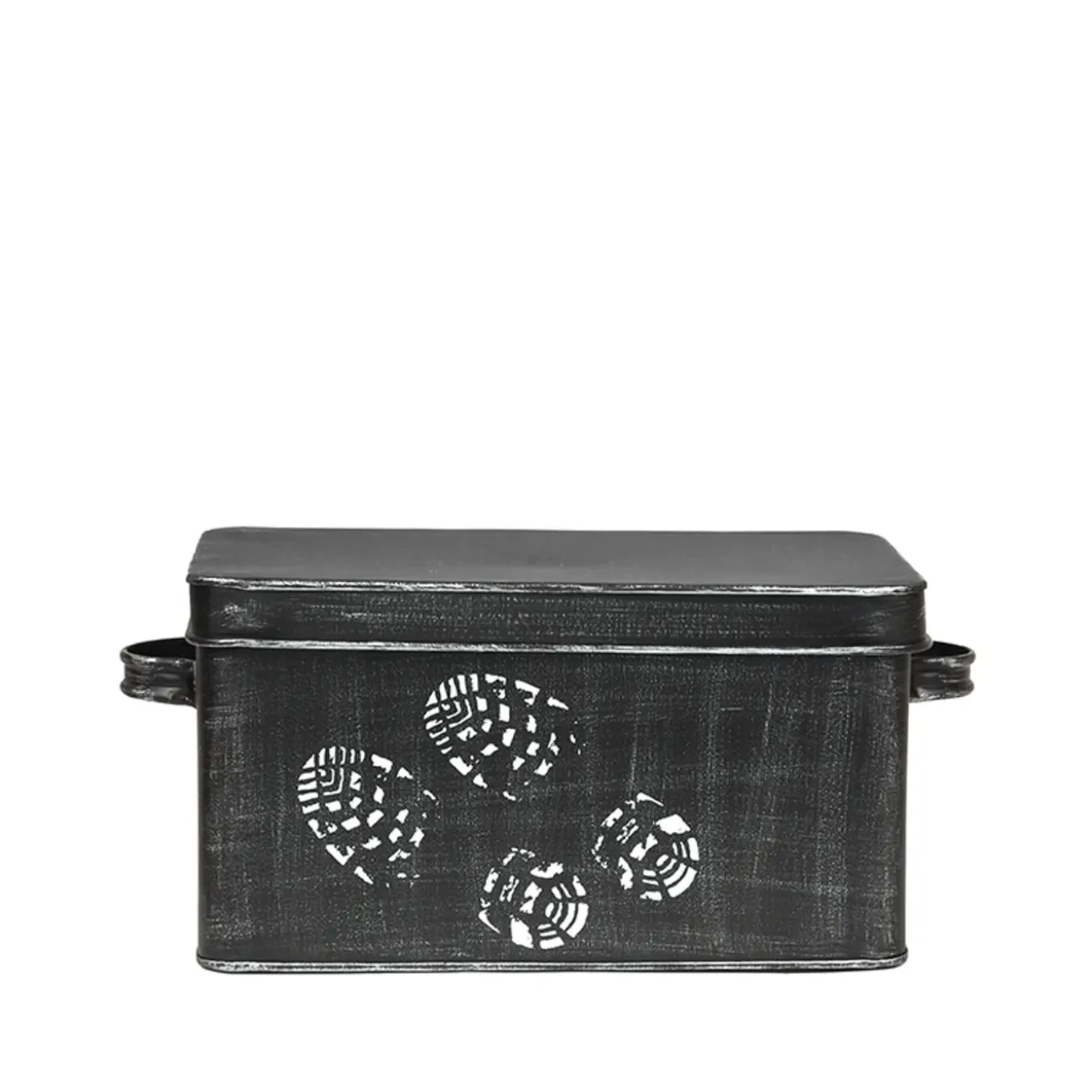 Label51 - Opbergdoos Schoenpoetsopbergkist - Zwart - 21x36x16cm