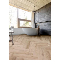 LALEGNO PVC-vloer Bondi - Visgraat - 4-zijdige Micro V-groef - 6,5mm - 1,15m²