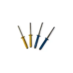 LB Tools Popnagels Kentekenplaat Geel En Blauw Aluminium (4 St) (lb1133)