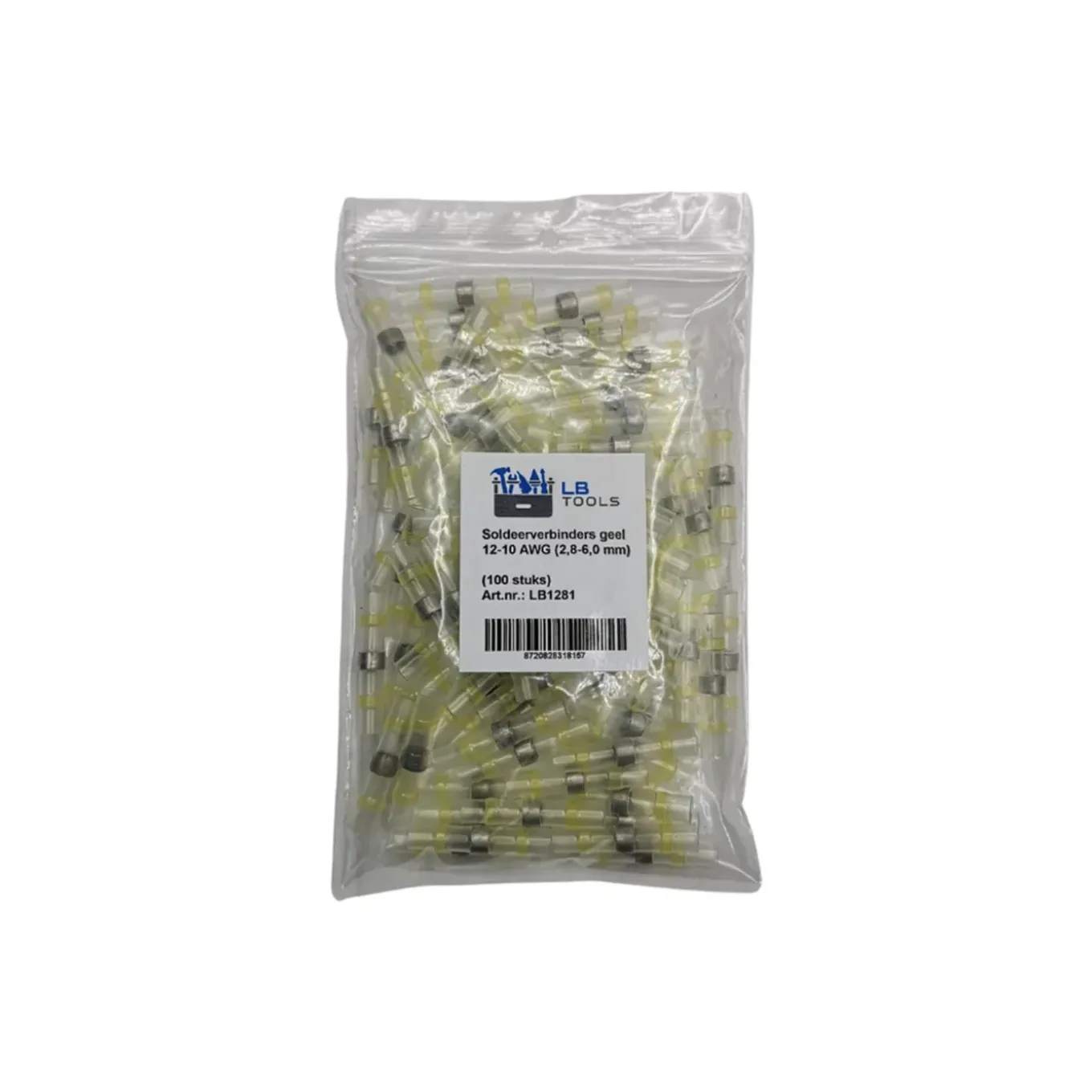 Lb Tools Soldeerverbinders Waterdicht Geel 12-10 Awg 2,8-6,0 Mm (100st) (lb1281)