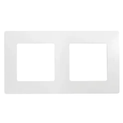 Legrand afdekplaat 2-voudig verticaal/horizontaal Niloe wit