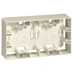 Legrand opbouwkader 2 modules Niloé wit-crème