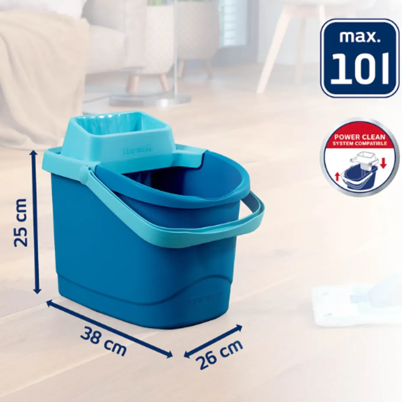 Leifheit Schoonmaakemmer - Power Clean - 10l