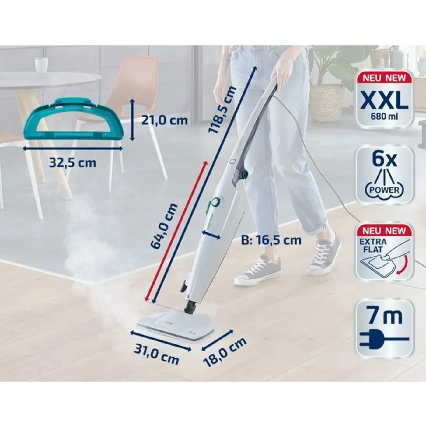 Leifheit - Stoomreiniger Clean Tenso Power