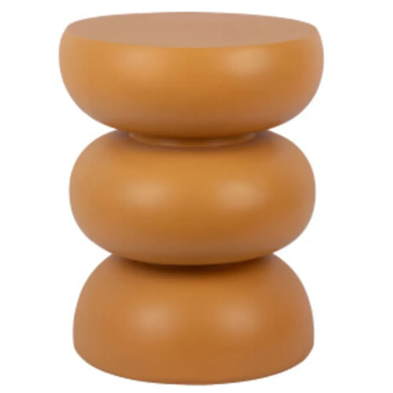 Leitmotiv - Kruk Curva - Geel - 35,5x35,5x44 Cm
