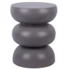 Leitmotiv - Kruk Curva - Grijs - 35,5x35,5x44 Cm