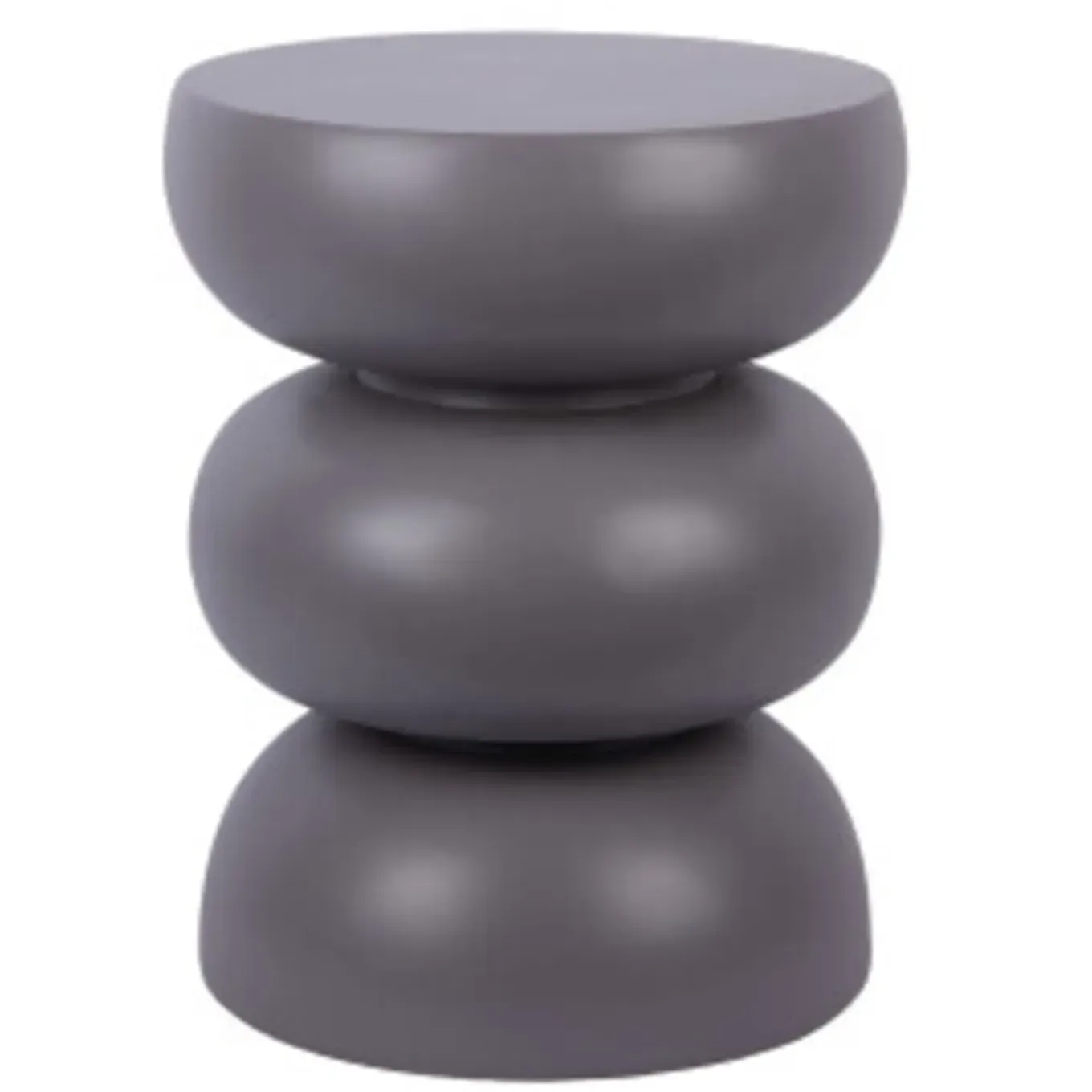 Leitmotiv - Kruk Curva - Grijs - 35,5x35,5x44 Cm