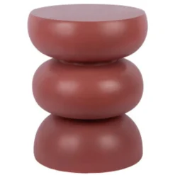 Leitmotiv - Kruk Curva - Rood - 35,5x35,5x44 Cm