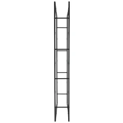 Lendo Online Brandhoutrek 148×25×196 Cm Zwart Staal