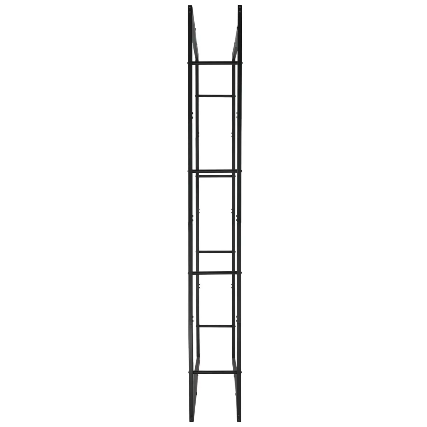 Lendo Online Brandhoutrek 148×25×196 Cm Zwart Staal
