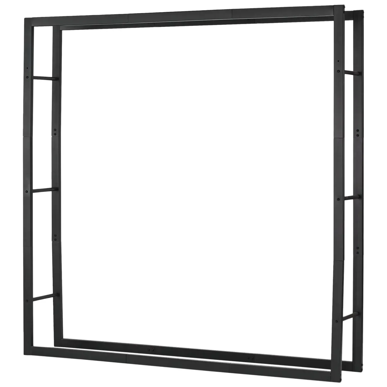 Lendo Online Brandhoutrek 148×25×148 Cm Zwart Staal