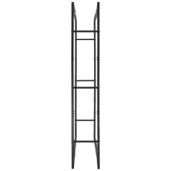 Lendo Online Brandhoutrek 148×25×148 Cm Zwart Staal