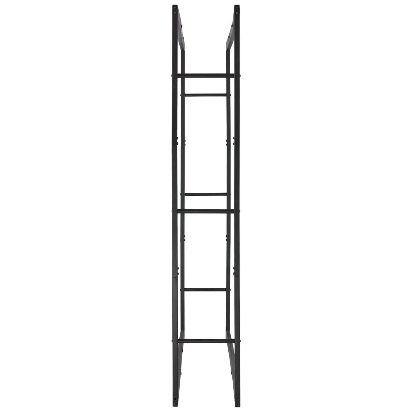 Lendo Online Brandhoutrek 148×25×148 Cm Zwart Staal