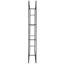 Lendo Online Brandhoutrek 196×25×196 Cm Zwart Staal