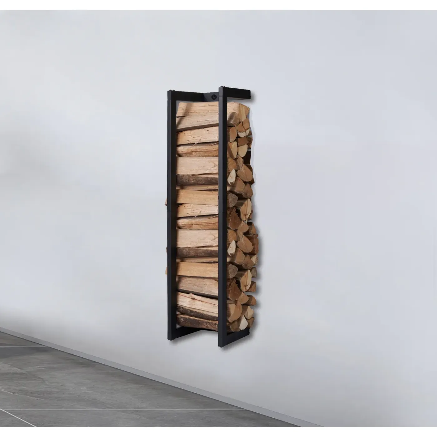Lendo Online Brandhoutrek Wand 25x25x100 Cm Zwart Staal