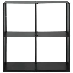 Lendo Online Brandhoutrek 80x28x80 Cm Zwart Staal