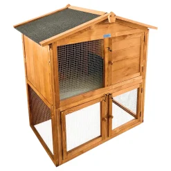 Lendo Online Konijnenhok 94x46x96 Cm Honingbruin Hout