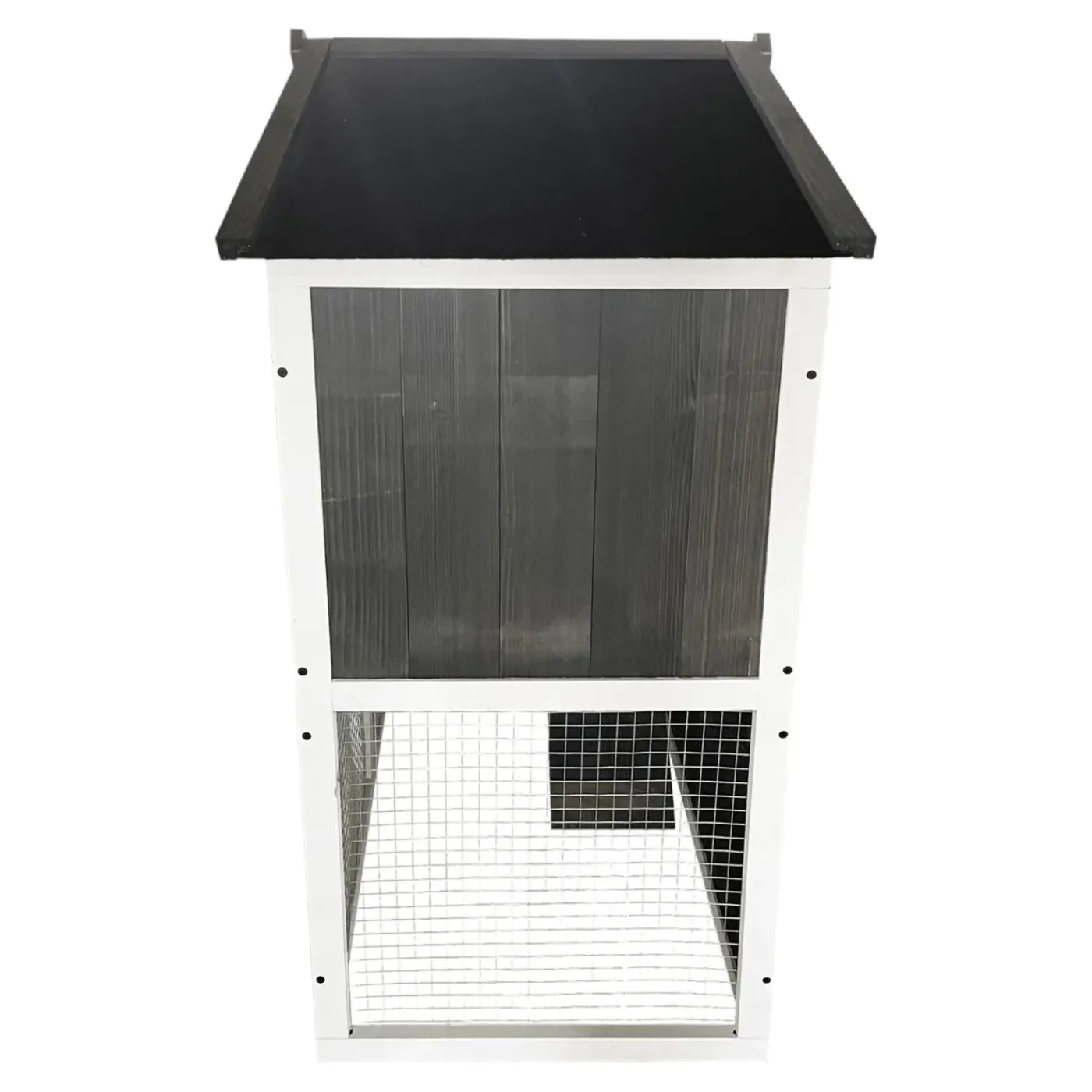 Lendo Online Konijnenhok 94x46x96 Cm Grijs Hout