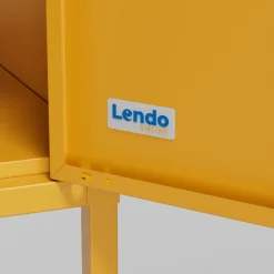 Lendo Online Lockerkast Metaal 90x50x180 Cm Geel