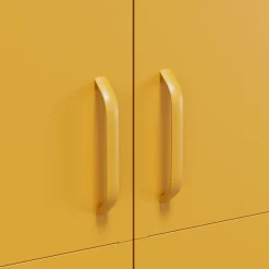 Lendo Online Lockerkast Metaal 90x50x180 Cm Geel